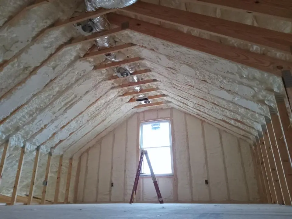 Spray foam roofing application for Crawl Space Insulation project in Cartersville